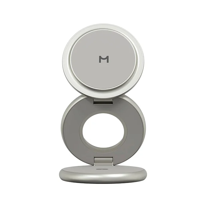 Беспроводная зарядка Magssory Signature Disc Pro Qi2 Titan 3in1 for Apple - рис.1