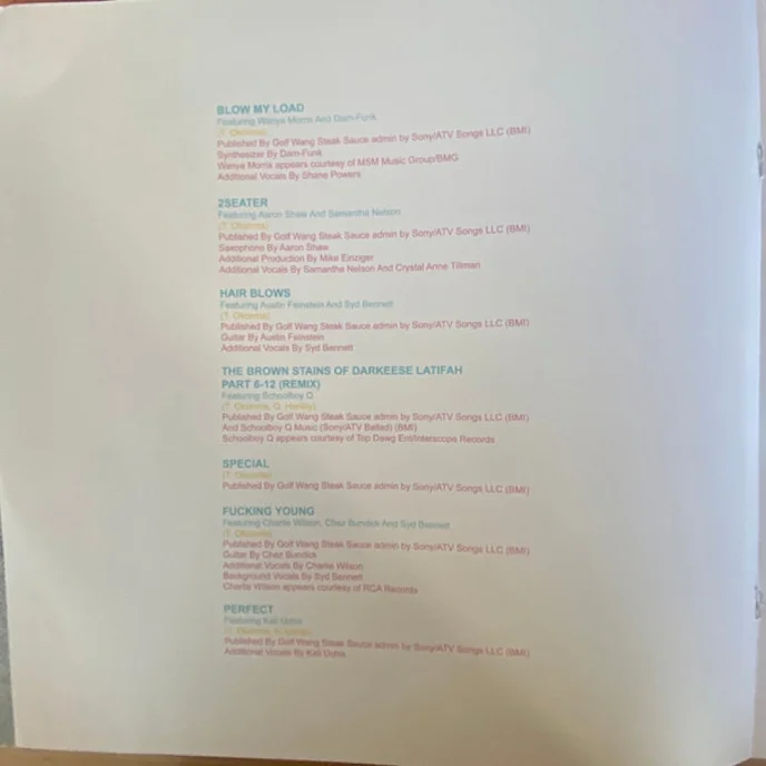 Виниловая пластинка Tyler - The Creator - Cherry Bomb (coloured) - 2LP - рис.6