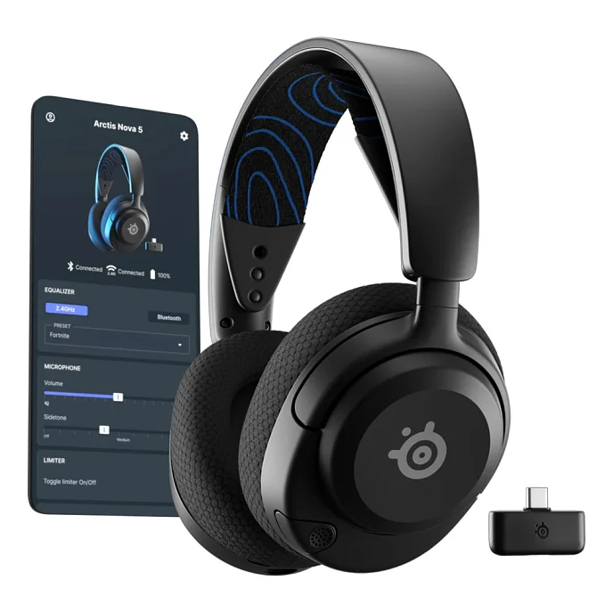 Игровая гарнитура SteelSeries Arctis Nova 5P Wireless Black - рис.5