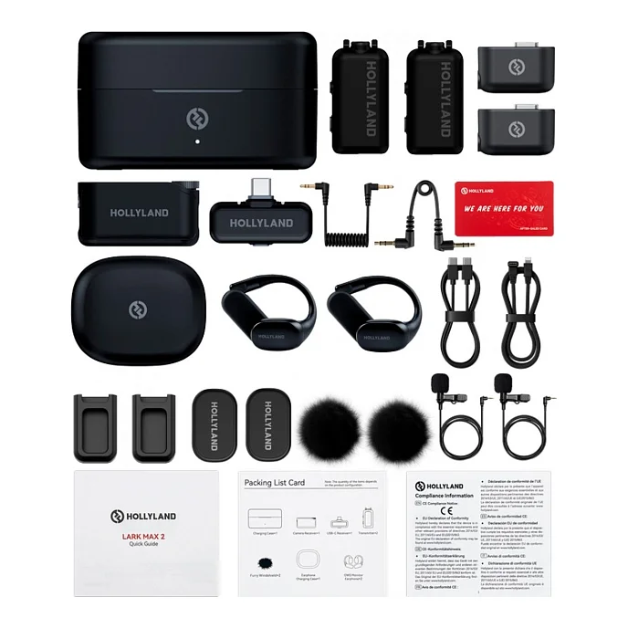 Микрофон беспроводной Hollyland Lark Max 2 Ultimate Combo Black - рис.9