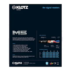 Кабель Klotz M5FM05 Black XLR(f) - XLR(m) 5m