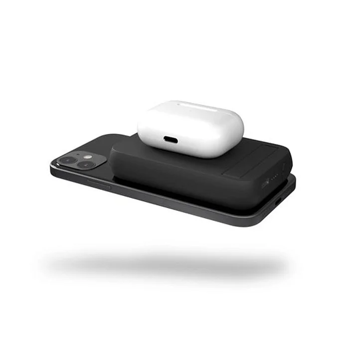 Портативный аккумулятор ZENS Magnetic Dual Powerbank with Stand 4000Mah Black - рис.2