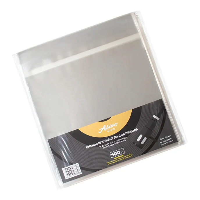 Конверт для пластинок внешний Alive Audio AA-ACC-SLBOUT Конверты для винила 12&quot; (100 шт.) Transparent - рис.0