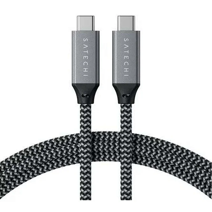 Кабель Satechi USB4 USB-C - USB-C Space Gray 0.8m - рис.0