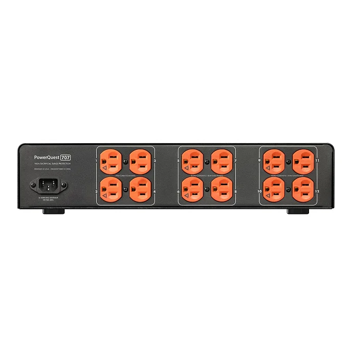 Сетевой фильтр AudioQuest PQ-707 Black - рис.1