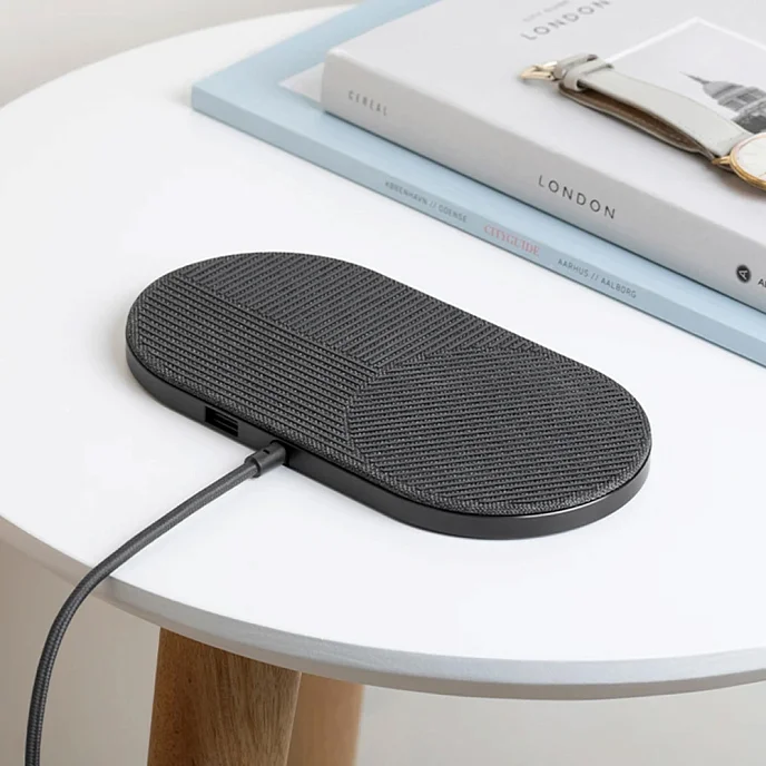 Беспроводная зарядка Native Union Drop Xl Wireless Charger 10W Grey - рис.5