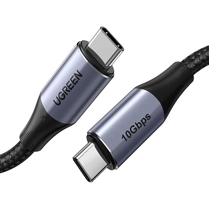Кабель UGREEN US355 Gen2 Black USB-C/USB-C 1m - рис.1