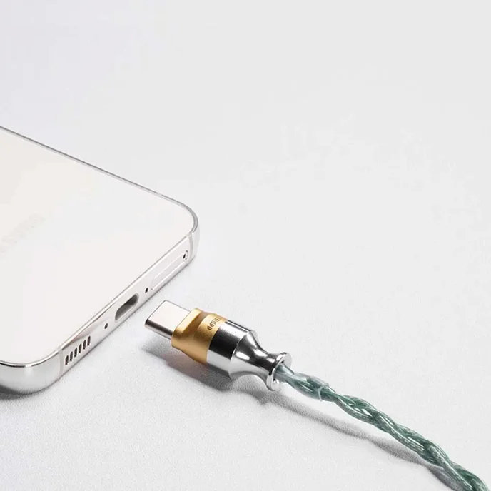 Кабель ddHiFi M120B 2pin - usb-c зеленый - рис.2