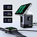Зарядное устройство UGREEN W709 UNO 2-in-1 Robot Magnetic 20W for iPhone/AirPods Grey - рис.3