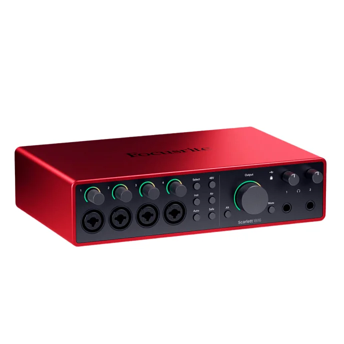 Аудиоинтерфейс Focusrite Scarlett 18i16 4th Gen Red - рис.1