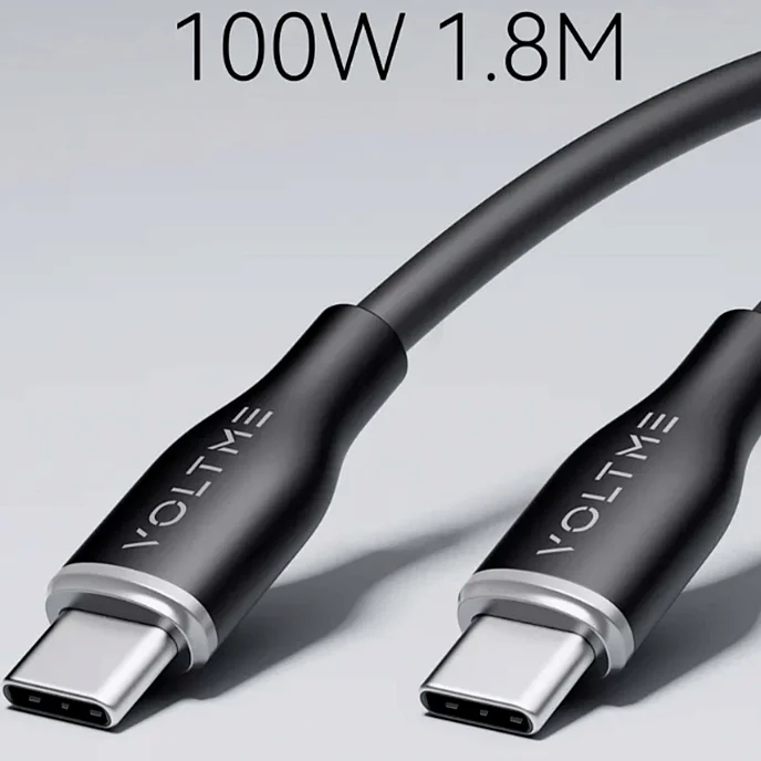 Кабель VOLTME PowerLink Moss CTC USB-C - USB-C 1.8m Green - рис.3