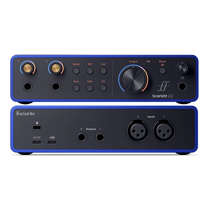 Аудиоинтерфейс Focusrite Scarlett 2i2 4th Gen Anniversary Edition Blue - рис.6