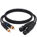 Кабель HeadMade Pro 2RCA - 2XLR-F Black 1m - рис.0 Кабель HeadMade Pro 2RCA - 2XLR-F Black 1m - рис.0