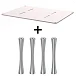 Стойка для Hi-Fi ddHiFi HS550 + SR120 x 4 Pinkish Gray/Silver - рис.0 Стойка для Hi-Fi ddHiFi HS550 + SR120 x 4 Pinkish Gray/Silver - рис.0