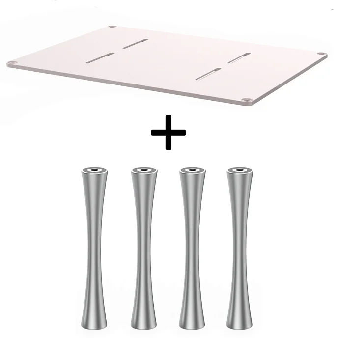 Стойка для Hi-Fi ddHiFi HS550 + SR120 x 4 Pinkish Gray/Silver - рис.0