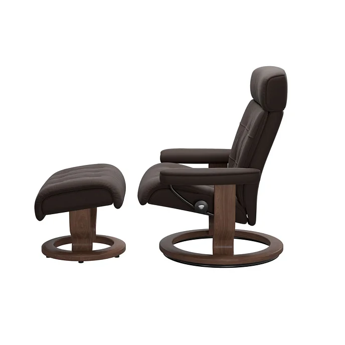 Кресло для прослушивания Stressless Erik M Classic Set Paloma Chestnut Walnut - рис.1