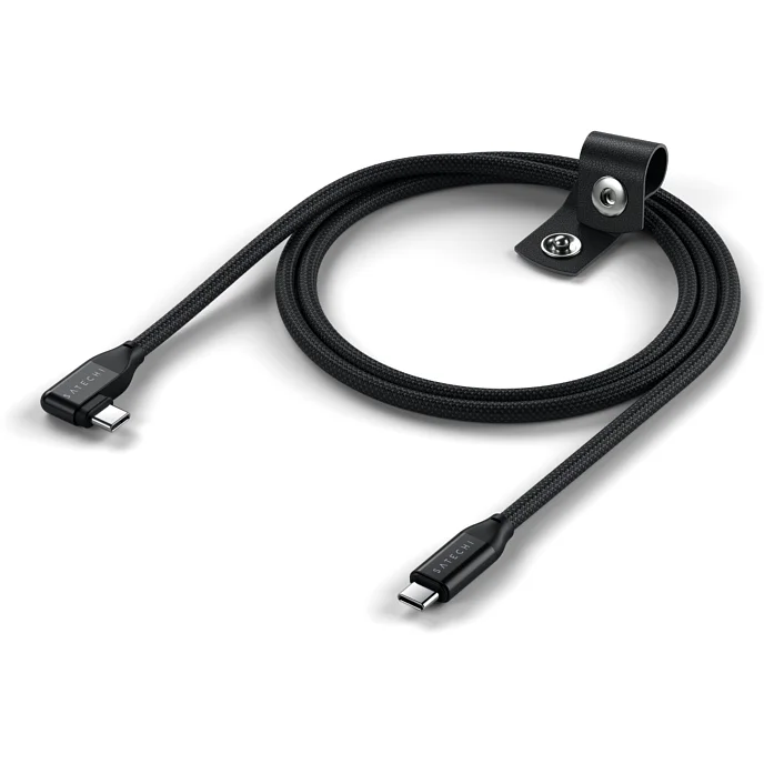 Кабель Satechi Right Angle PD USB-C - USB-C Black - рис.1