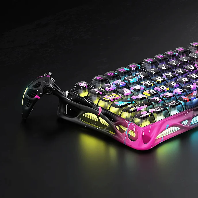 Клавиатура Gravastar Mercury V75 Pro Neon Graffity - рис.7