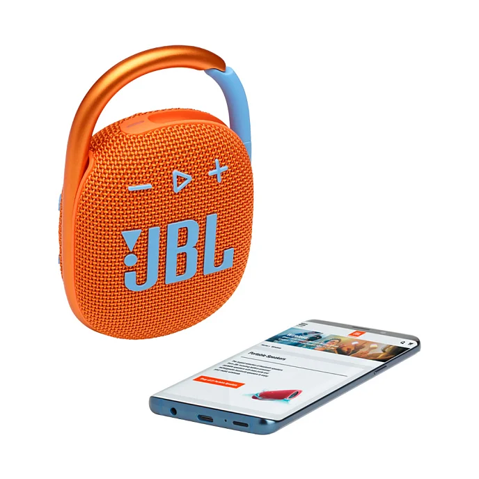 Портативная колонка JBL Clip 4 Orange - рис.7