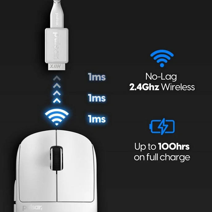 Мышь Pulsar X2 H Wireless White - рис.5