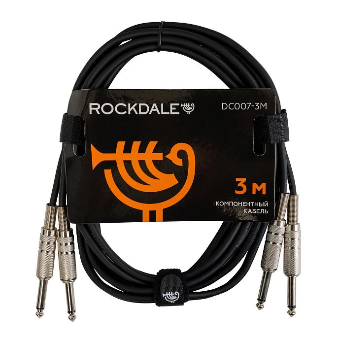 Кабель Rockdale DC007-3M 2x6.3mm - 2x6.3mm 3m - рис.0