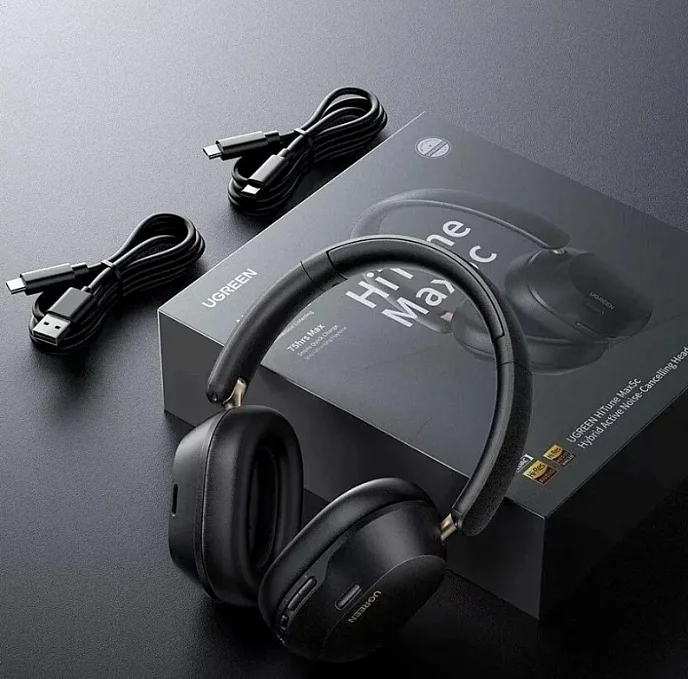 Беспроводные наушники UGREEN HP203 HiTune Max 5C Hybrid ANC White - рис.3