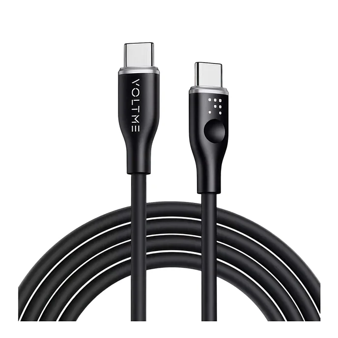 Кабель VOLTME PowerLink Moss CTC USB-C - USB-C 1.8m Black - рис.0