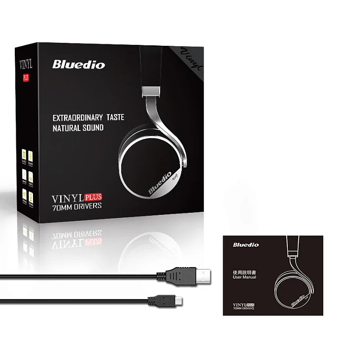 Беспроводные наушники Bluedio Vinyl Plus Black - рис.9