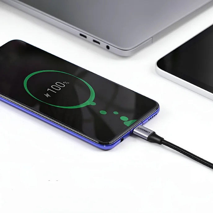 Кабель Ugreen US255 USB-C - USB-C Black/Grey 1m - рис.10