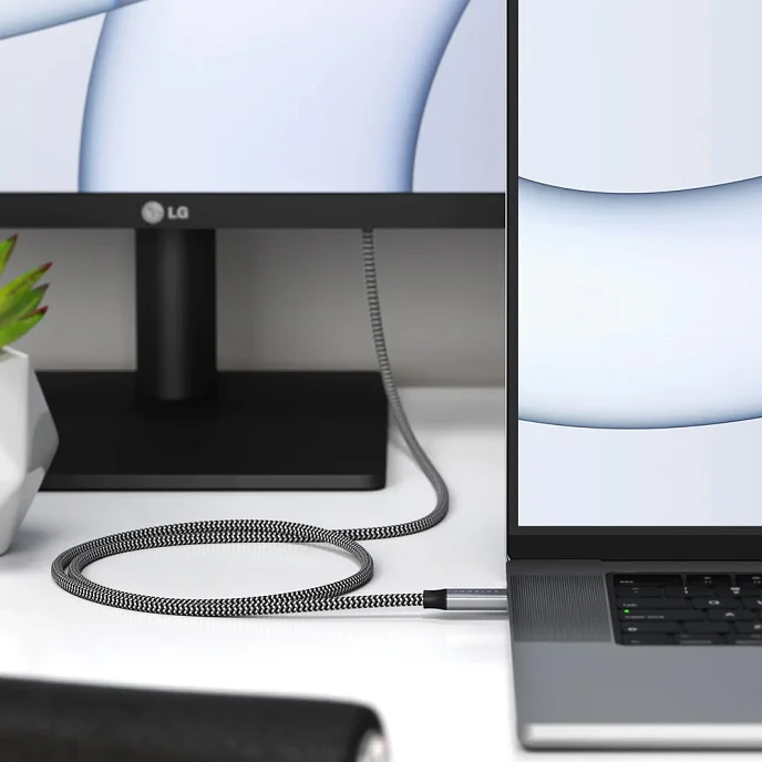 Кабель Satechi USB4 Type-C Space Grey - рис.5