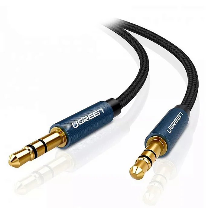 Кабель Ugreen AV112 (10689) Blue 3.5mm - 3.5mm 5m - рис.0