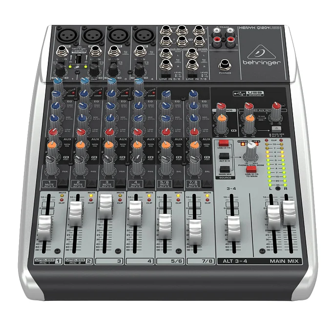 Микшерный пульт Behringer Xenyx Q1204USB Grey - рис.0