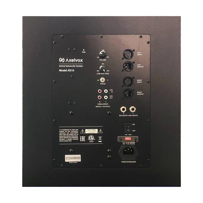Сабвуфер Axelvox RS10 Back - рис.1