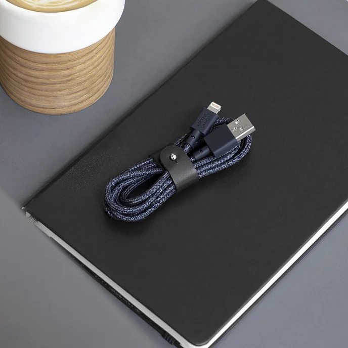 Кабель Native Union Belt USB-A - Lightning Indigo 1.2m - рис.3