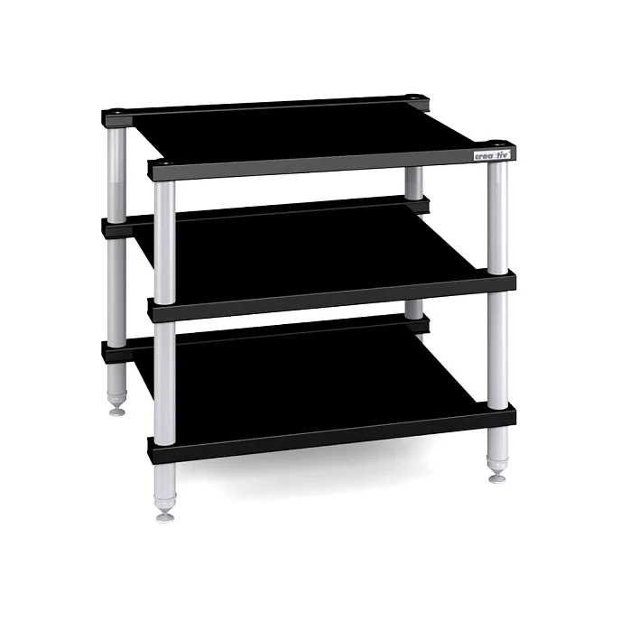 Стойка для Hi-Fi Creaktiv Audio 1-3 Black Silver - рис.0