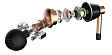 Наушники внутриканальные 1MORE E1001 Triple Driver In-Ear Gold - рис.2