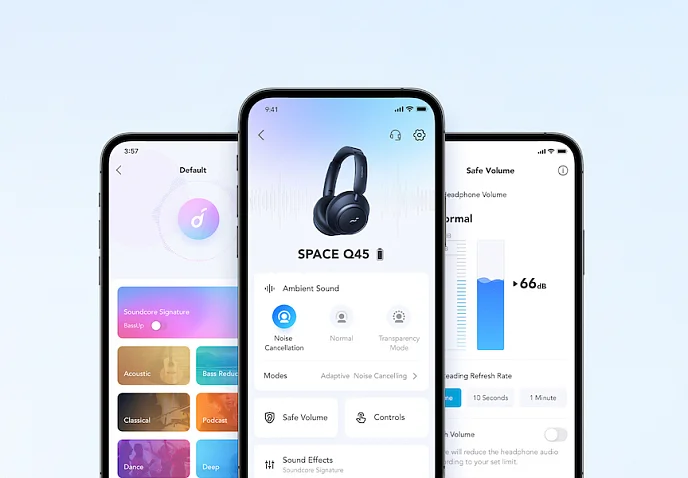 Беспроводные наушники Anker Soundcore Space Q45 Blue - рис.11