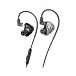 Наушники внутриканальные Music Public Kingdom IEM220M With Mic Transparent Black Dark Grey - рис.0