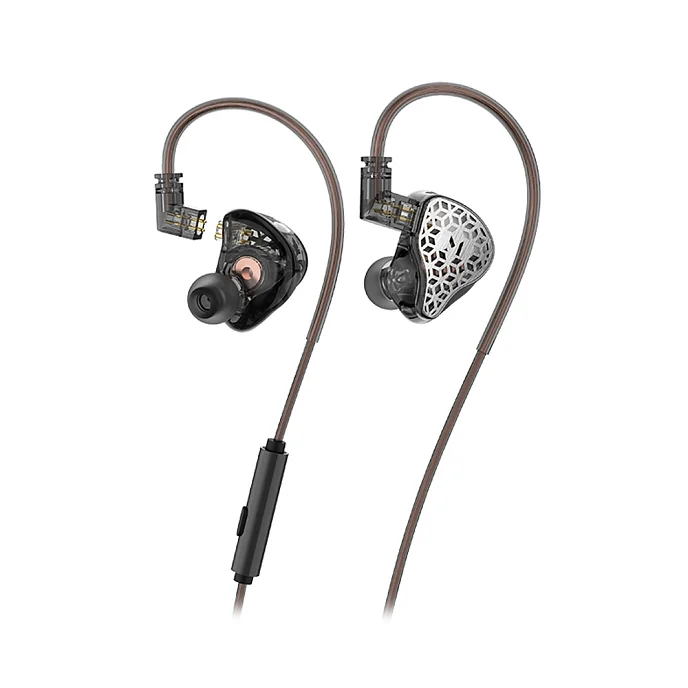 Наушники внутриканальные Music Public Kingdom IEM220M With Mic Transparent Black Dark Grey - рис.0