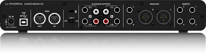 Внешняя звуковая карта BEHRINGER UMC404HD - рис.2