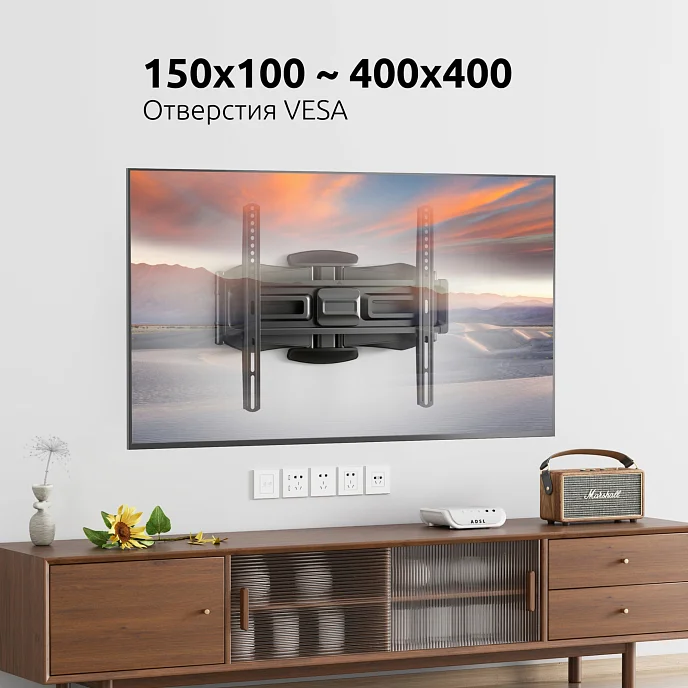Кронштейн для монитора Uniteki FM1771 Black - рис.8