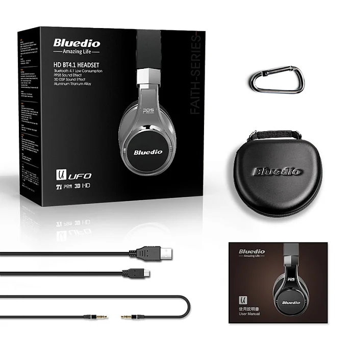 Беспроводные наушники Bluedio Ufo U Silver/Black - рис.8