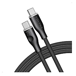 Кабель VOLTME PowerLink Rugg CTC USB-C - USB-C 1m Black