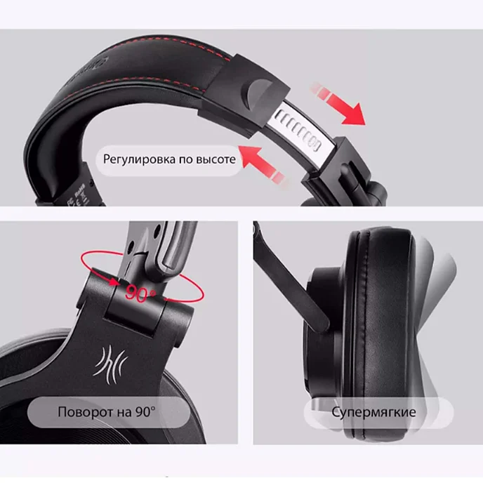 Наушники полноразмерные OneOdio A71M Black - рис.6