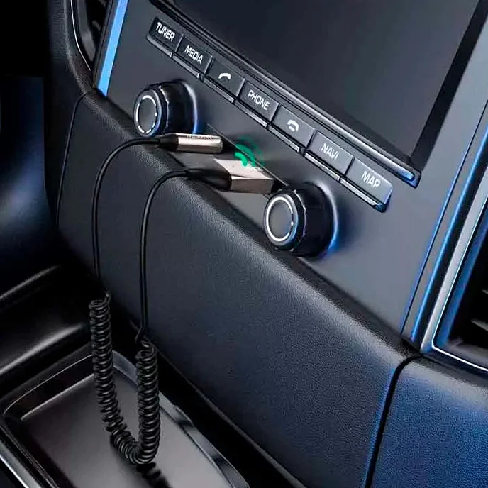 Ресивер UGREEN CM309 Bluetooth 5.3 Car Receiver Aux with Mic Grey Cosmos - рис.2