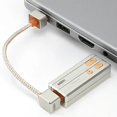 Кабель ddHiFi TC03SL USB-C to USB-C L-Shaped Silver