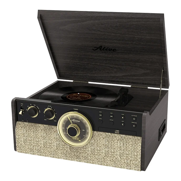 Проигрыватель винила Alive Audio Great Gatsby Dark Wood - рис.1