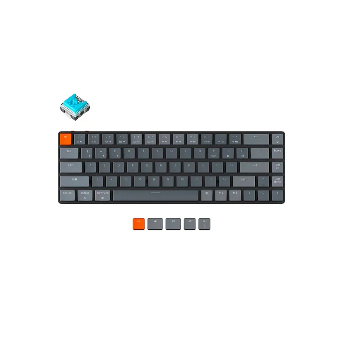 Клавиатура Keychron K7-D2 Blue Switch White Led - рис.0