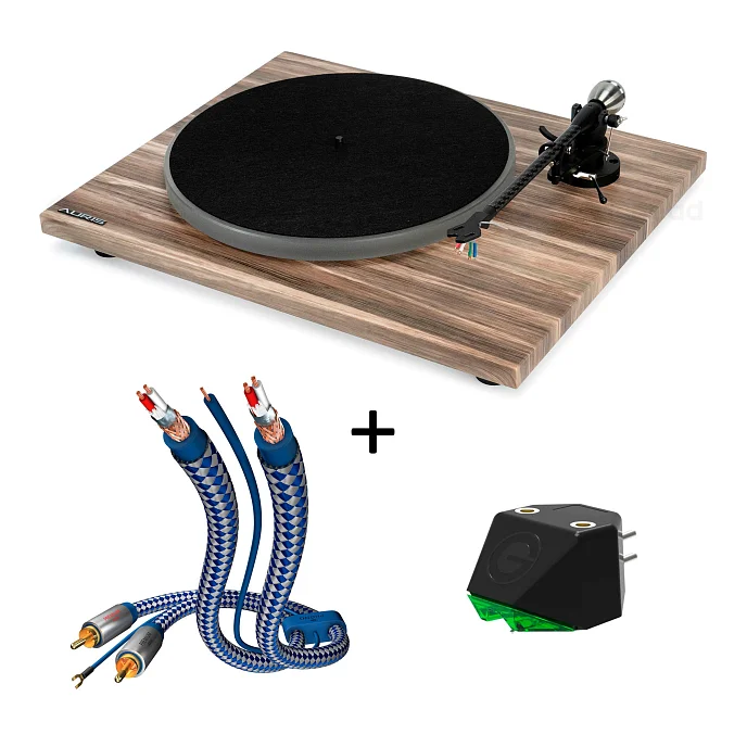 Комплект Auris Blues Walnut + Goldring E2 + Inakustik Premium Phono Cable RCA-RCA 1.5m - рис.0