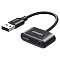 Ugreen CM397 USB-A - USB-C 3.5mm Black